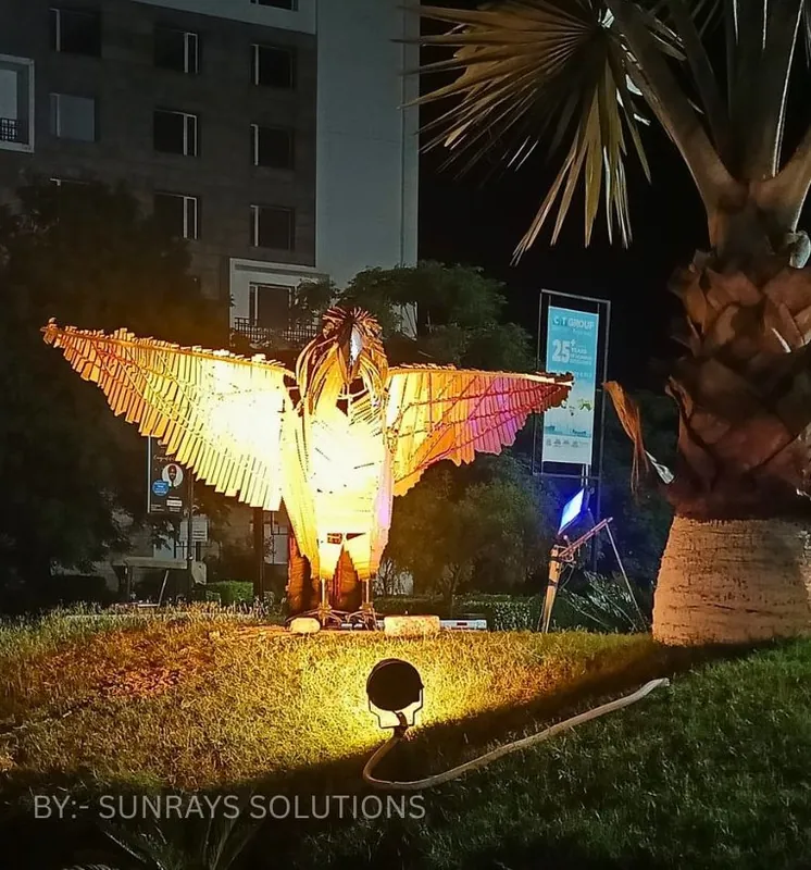 Garden Uplighting by Sunrays Solutions
