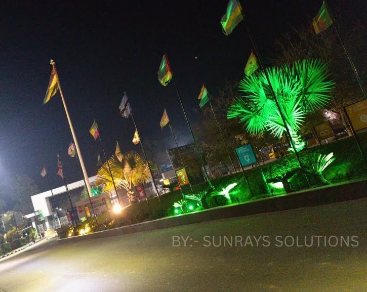 Garden Uplighting by Sunrays Solutions