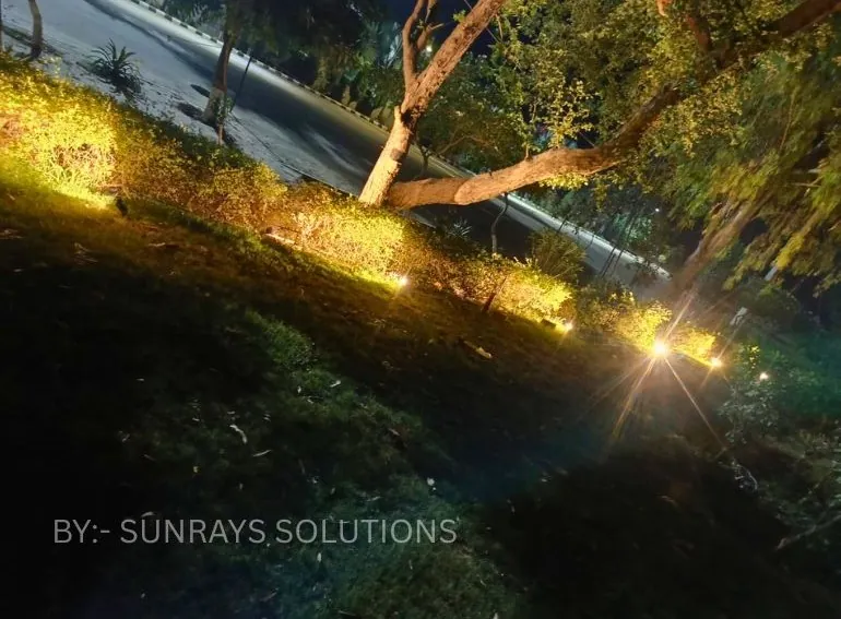 Garden Uplighting by Sunrays Solutions