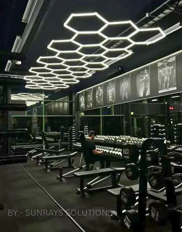 Gymnasium Lighting by Sunrays Solutions